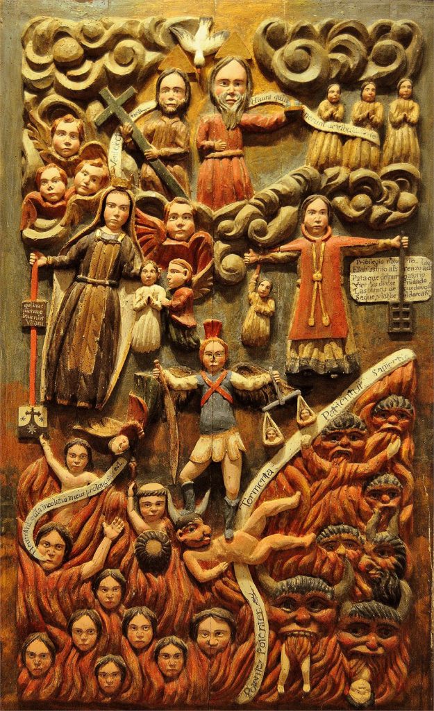 CUADRO DE ÁNIMAS. (S. XVIII). Procede de Valdavida.