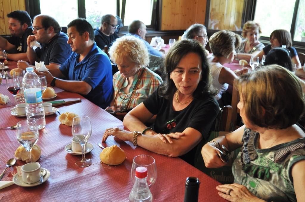 Comida, en el restaurante "Ruta Templaria" de Truchas (David G. López)