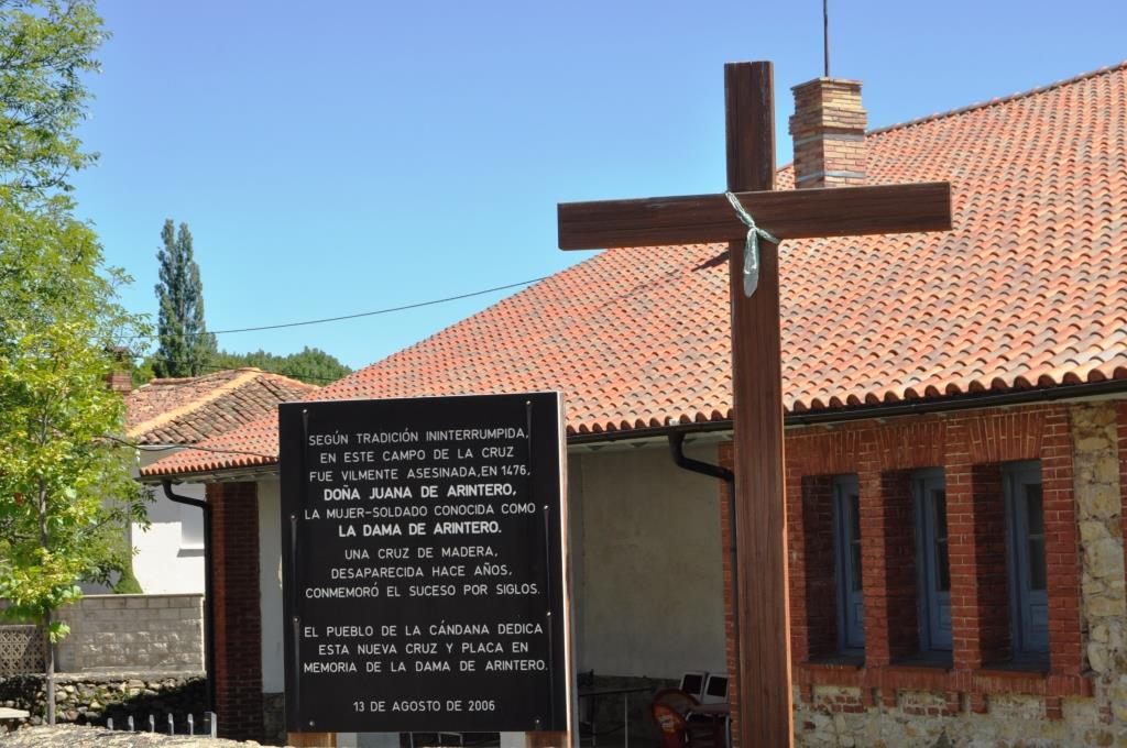 La Cándana de Curueño. Inscripción conmemorativa del asesinato de la Dama de Arintero