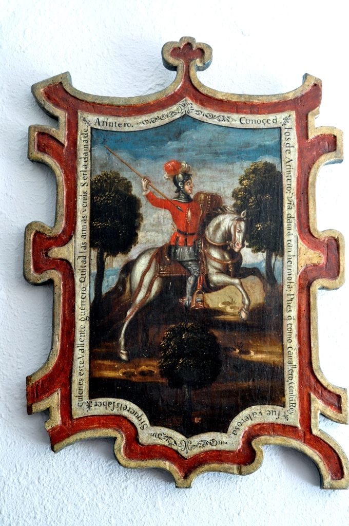 Pintura de la Dama de Arintero conservado en una casa de La Cándana