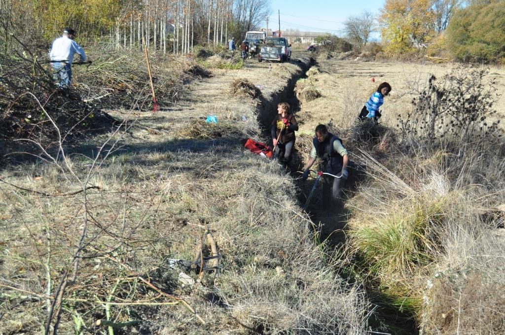 Murete y cuneta de drenaje del lateral izquierdo.