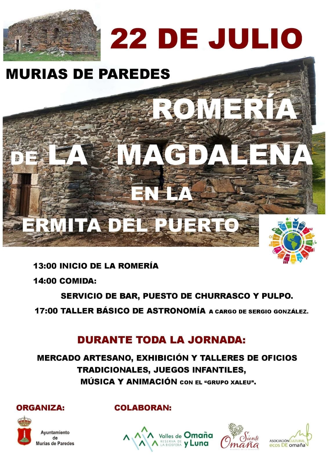 Murias de Paredes. Ermita Magdalena romería 2023