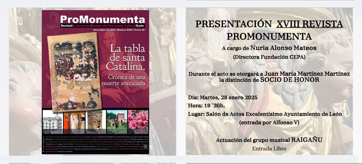 PROMONUMENTA. PRESENTACIÓN REVISTA XVIII 3